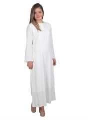 Kevser Uzun Kollu Şile Bezi Astarlı Elbise