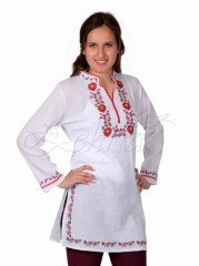 Gülçin Tunik Şile Bezi Beyaz - XL