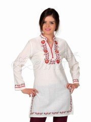 Gülçin Tunik Şile Bezi Krem - XL