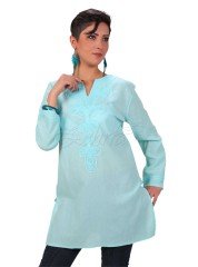 Ebru Tunik Şile Bezi Mint - M
