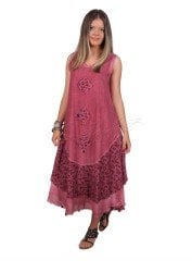 Elena Astarlı Vual Boyalı Elbise