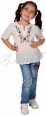 Bahar Çocuk Şile Bezi Bluz 11-12 Yaş - Krem