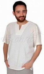 Emre Kısa Kollu Şile Bezi Gömlek