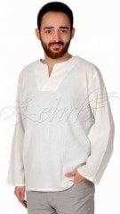 Emre Uzun Kollu Şile Bezi Gömlek