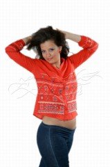 Beyza Uzun Kollu Vual Gömlek Kırmızı - XXL